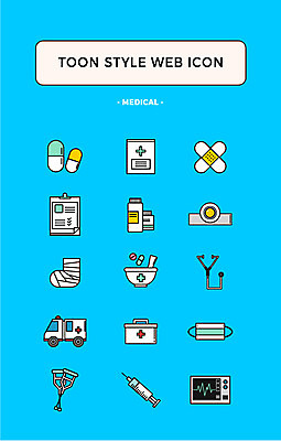 아이콘 의학 청진기 주사기 마스크 사람없음 세트 알약 약 반창고 구급상자 구급차 붕대 웹아이콘 목발 카툰스타일 반사경 서류판 심장박동기계 약봉투 약제조 웹엘리먼트 2D아이콘 AI파일 의료기기 자동차 봉투 사무용품 의료용품 엘리먼트 파일형식 벡터