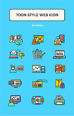 아이콘 지구 그래프 사람없음 세트 사무용품 메모지 네트워크 발표 이메일 인쇄기 문서 결제 웹아이콘 팩스 카툰스타일 사원증 전송 서류판 웹엘리먼트 2D아이콘 AI파일 비즈니스 문구용품 전자제품 엘리먼트 파일형식 벡터