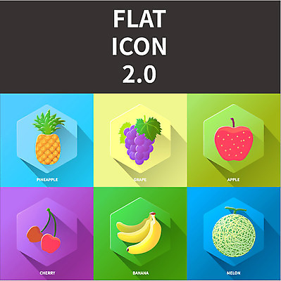 아이콘 포도 바나나 사람없음 세트 체리 플랫 사과 멜론 파인애플 플랫아이콘 2D아이콘 AI파일 과일 열대과일 파일형식 벡터