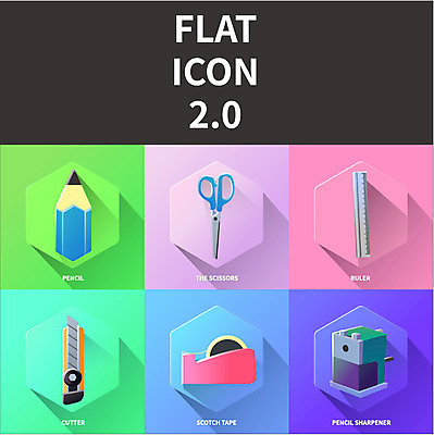 아이콘 가위 자 사람없음 세트 연필 플랫 칼 플랫아이콘 연필깎이 스카치테이프 2D아이콘 AI파일 문구용품 학용품 필기구 테이프 파일형식 벡터
