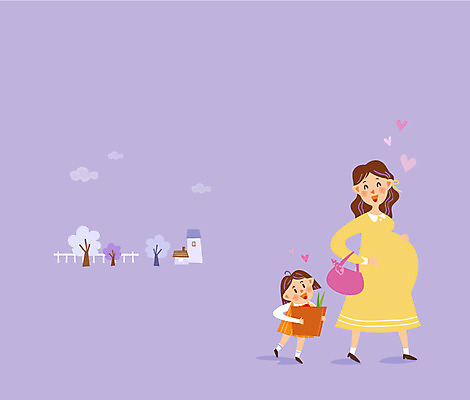 전신 나무 구름 여자 행복 어린이 일러스트 가족 사랑 웃음 들기 성인 두명 장보기 임산부 임신 하트 도움 프레임일러스트 국내일러스트 AI파일 자연요소 모양 식물 감정 컨셉 관계 모션 프레임 표정 사람 파일형식 벡터