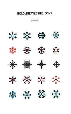 아이콘 크리스마스 사람없음 세트 눈 눈송이 라인아이콘 웹엘리먼트 2D아이콘 AI파일 자연요소 기념일 날씨 눈_날씨 엘리먼트 파일형식 벡터