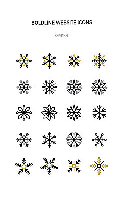 아이콘 크리스마스 사람없음 세트 눈 눈송이 라인아이콘 웹엘리먼트 2D아이콘 AI파일 자연요소 기념일 날씨 눈_날씨 엘리먼트 파일형식 벡터