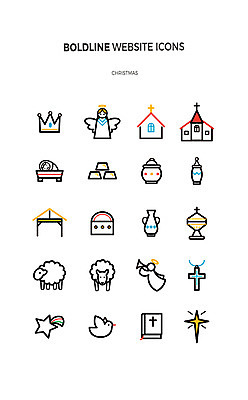 아이콘 별 십자가 크리스마스 왕관 천사 사람없음 세트 교회 성경 양 황금 라인아이콘 웹엘리먼트 2D아이콘 AI파일 자연요소 기념일 종교용품 포유류 종교건축 건물 엘리먼트 파일형식 벡터