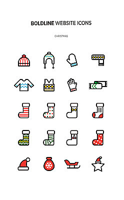 아이콘 크리스마스 산타모자 털모자 사람없음 세트 목도리 스웨터 라인아이콘 썰매 크리스마스양말 웹엘리먼트 손모아장갑 2D아이콘 AI파일 모자_잡화 잡화 기념일 장갑 상의 크리스마스장식 양말 엘리먼트 파일형식 벡터