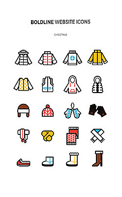 아이콘 크리스마스 털모자 부츠 사람없음 세트 목도리 점퍼 스웨터 라인아이콘 웹엘리먼트 손모아장갑 2D아이콘 AI파일 모자_잡화 잡화 기념일 장갑 신발 상의 외투 엘리먼트 파일형식 벡터