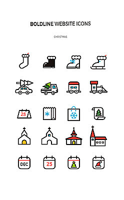 아이콘 크리스마스 부츠 사람없음 세트 쇼핑백 크리스마스트리 성당 스케이트 달력 라인아이콘 웹엘리먼트 2D아이콘 AI파일 기념일 스포츠용품 신발 가방 종교건축 엘리먼트 파일형식 벡터