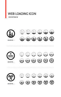 아이콘 크리스마스 초 사탕 사람없음 세트 로딩 웹엘리먼트 2D아이콘 AI파일 기념일 디저트 엘리먼트 파일형식 벡터