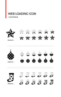 아이콘 크리스마스 사람없음 세트 장식볼 로딩 별장식 산타양말 웹엘리먼트 로딩아이콘 2D아이콘 AI파일 기념일 별 장식 엘리먼트 파일형식 벡터