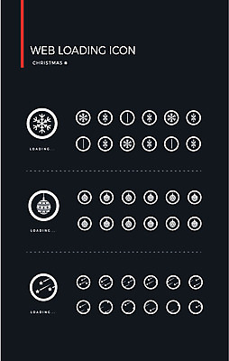 아이콘 크리스마스 사람없음 세트 장식볼 눈송이 유성 로딩 웹엘리먼트 오너먼트 로딩아이콘 2D아이콘 AI파일 기념일 크리스마스장식 눈_날씨 장식 엘리먼트 파일형식 벡터