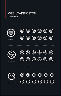 아이콘 크리스마스 사람없음 세트 숫자 눈 미러볼 go 로딩 웹엘리먼트 로딩아이콘 2D아이콘 AI파일 자연요소 문자 기념일 날씨 장식 엘리먼트 파일형식 벡터