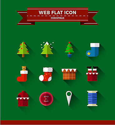 아이콘 크리스마스 단추 굴뚝 사람없음 세트 크리스마스트리 실 플랫아이콘 산타양말 웹엘리먼트 2D아이콘 AI파일 기념일 엘리먼트 파일형식 벡터
