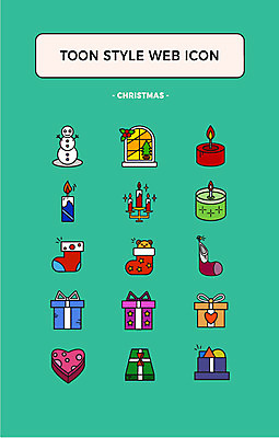 아이콘 크리스마스 초 창문 눈사람 사람없음 선물상자 세트 하트상자 카툰스타일 산타양말 웹엘리먼트 2D아이콘 AI파일 기념일 선물 상자 엘리먼트 파일형식 벡터