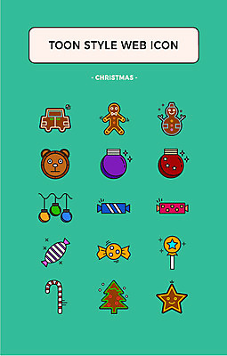 아이콘 별 크리스마스 사탕 사람없음 세트 크리스마스트리 쿠키 장식볼 카툰스타일 웹엘리먼트 진저맨 2D아이콘 AI파일 자연요소 기념일 디저트 장식 엘리먼트 진저쿠키 파일형식 벡터