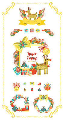 아이콘 리본 백그라운드 크리스마스 프레임 사람없음 선물상자 세트 장식볼 루돌프 보따리 웹엘리먼트 2D아이콘 AI파일 기념일 사슴 선물 장식 상자 엘리먼트 파일형식 벡터