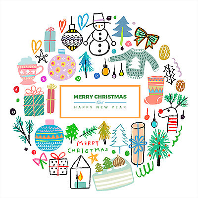 아이콘 리본 크리스마스 눈사람 사람없음 선물상자 세트 장식볼 루돌프 스웨터 웹엘리먼트 2D아이콘 AI파일 기념일 상의 사슴 선물 장식 상자 엘리먼트 파일형식 벡터