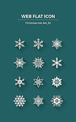 아이콘 크리스마스 사람없음 세트 눈송이 플랫아이콘 웹엘리먼트 2D아이콘 AI파일 기념일 눈_날씨 엘리먼트 파일형식 벡터