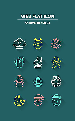 아이콘 크리스마스 곰 요정 사람없음 세트 산타클로스 루돌프 플랫아이콘 펭귄 미러볼 별장식 산타모양 웹엘리먼트 진저쿠키 2D아이콘 AI파일 모양 동물 기념일 별 포유류 조류 사슴 장식 쿠키 엘리먼트 파일형식 벡터