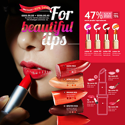 PSD 템플릿 여자 얼굴 웹템플릿 이벤트페이지 이벤트 20대 성인 뷰티 세일 립스틱 입술 이미지템플릿 사람 청년 신체부위 화장품 페이지 파일형식