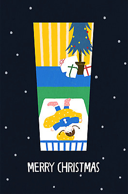 전신 PSD 여자 겨울 일러스트 창문 청소년 선물 한명 10대 크리스마스트리 침대 눈 잠 국내일러스트 자연요소 1 계절 가구 크리스마스 날씨 사람 파일형식