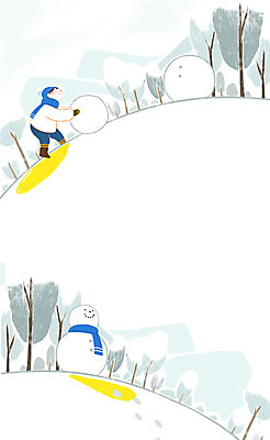 전신 PSD 나무 남자 겨울 일러스트 청소년 눈사람 한명 10대 눈 동산 국내일러스트 자연요소 식물 1 계절 날씨 사람 파일형식