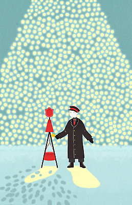 전신 PSD 남자 겨울 일러스트 한명 성인 크리스마스트리 눈 구세군 구세군냄비 국내일러스트 자연요소 1 계절 크리스마스 날씨 사람 파일형식