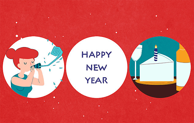 PSD 여자 일러스트 촛불 잔 한명 상반신 성인 케이크 와인 해피뉴이어 국내일러스트 1 식기 초 디저트 주류 사람 새해인사 파일형식