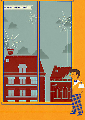 전신 PSD 구름 남자 일러스트 창문 불꽃놀이 한명 성인 건물 케이크 마을 해피뉴이어 국내일러스트 자연요소 1 건축물 놀이 디저트 사람 새해인사 파일형식