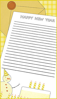 PSD 일러스트 촛불 눈사람 편지봉투 프레임 사람없음 케이크 편지 해피뉴이어 프레임일러스트 국내일러스트 초 디저트 봉투 새해인사 파일형식