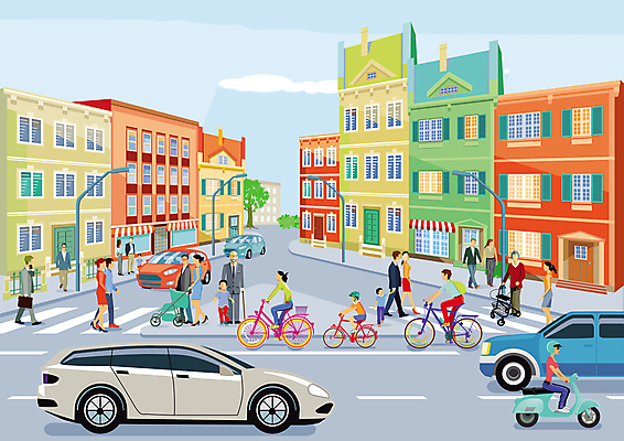 JPG 해외이미지 남자 일러스트 가족 자동차 휴식 거리 건강 사람 사람없음 걷기 자전거 운전 도시 해외202004 해외포토 포토 육상교통 컨셉 관계 모션 바이크 파일형식 이미지허브