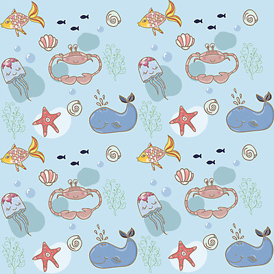 포토 JPG 해외이미지 디자인 별 바다 백그라운드 패턴 항해 어류 사람없음 물 파란색 게 만화 고래 문어 해외202004 해외포토 자연요소 컬러 무늬 배_교통 포유류 연체동물 갑각류 수중동물 파일형식 이미지허브