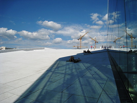 포토 JPG 해외이미지 문화 음악 노래 하늘 노르웨이 미술 사람없음 건물 여름 파란색 흰색 오슬로 오페라 해외202004 해외포토 건축물 계절 유럽 컬러 문화예술 파일형식 이미지허브